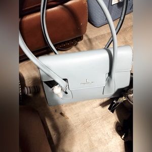 Blue London fog purse